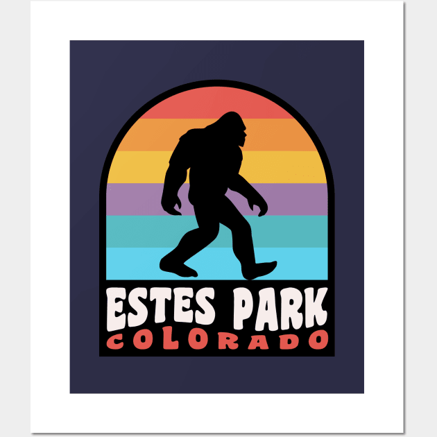 Estes Park Bigfoot Sasquatch Colorado Rocky Mountains Wall Art by PodDesignShop